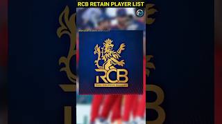 IPL 2025 RCB CONFIRM RETAIN PLAYER LIST 💯 shorts rcb ipl viratkohli [upl. by Parthen696]