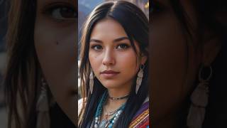 Ai Native American Girls nativeamerican elcondorpasa leorojas trending shorts flute viral ai [upl. by Theo747]