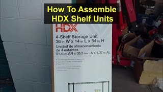 How to assemble HDX shelf storage unit  VOTD [upl. by Yaron]