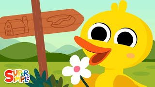 The Ducks Go Waddling  Count Up To Ten  Super Simple Songs [upl. by Mojgan587]