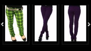 Jist Clothing UK  Jist Jeans Alternative Punk Emo Scene Skinny Jeans [upl. by Meelak883]