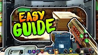 ALPHA OMEGA HOW TO BUILD THE SHIELD ALL LOCATIONS Easy Shield Guide Black Ops 4 Zombies [upl. by Ary]