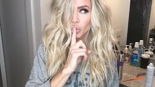 Beach Waves Mermaid hair tutorial  Victoria Secret Hair [upl. by Merriott691]