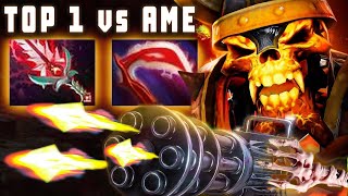 Clinkz Hard Carry vs top 1 Ranked  Dota 2 intense Gameplay by Ame [upl. by Pelpel843]