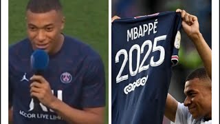 Shock Mbappe has extended his contract with PSG until 2025 Press conference concept [upl. by Malim]