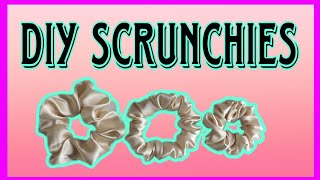 DIY SCRUNCHIES WITHOUT SEWING MACHINE  EMJHAY [upl. by Aip]