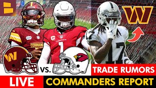 Commanders Report LIVE Latest Commanders Trade Rumors Ft Davante Adams  Week 4 Preview vs ARI [upl. by Nannah]