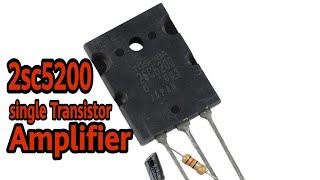 2sc5200ttc5200 BJT Transistor Mosfet npn mini Audio Amplifier [upl. by Aissyla23]