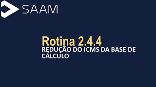 244  Redução de ICMS da Base de Cálculo [upl. by Guyon]