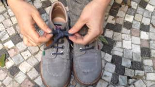 Tutorial doppio nodo Kickers Calzature  Italia [upl. by Asel]