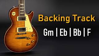 Rock Pop BACKING TRACK G Minor  Gm Eb Bb F  70 BPM  Guitar Backing Track [upl. by Wolk]