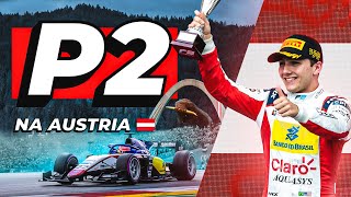 Pódio INCRÍVEL na F2 P2 para Enzo Fittipaldi na Áustria [upl. by Malcah]