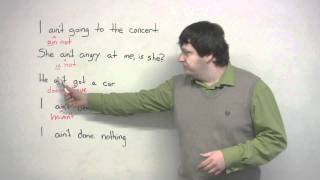 How to use the word AINT in English slang lesson [upl. by Eads]