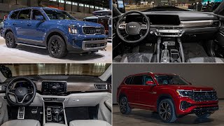 2024 Volkswagen Atlas Vs 2023 Kia Telluride Auto Show Faceoff [upl. by Herc]