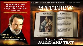 40  Book of Matthew  Read by Alexander Scourby  AUDIO amp TEXT  FREE on YouTube  GOD IS LOVE [upl. by Imot542]