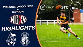 HIGHLIGHTS WELLINGTON COLLEGE vs HARROW  SCHOOLS RUGBY [upl. by Kalindi800]