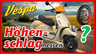 Test Höhenschlag Reifen Vespa GTS 300 [upl. by Shalna]