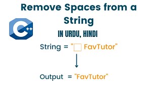 How to remove spaces from string dupilcation corrected in C in Urdu Hindi [upl. by Halilad264]