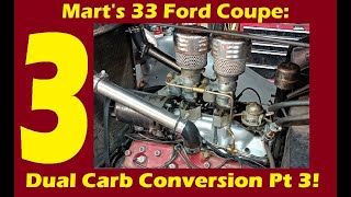 Marts 1933 Coupe Hot Rod Dual Carbs for Pendine Part3 Update 2441 [upl. by Aicemat]