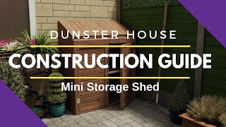 Constructing a Dunster House Shed Mini Storage [upl. by Lisle]