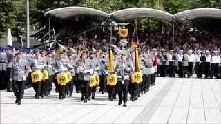 Königgrätzer Marsch  Hohenfriedberger Marsch  Gelöbnis 20 Juli 2019 [upl. by Yliab]