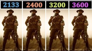 8GB 2133 vs 2400 vs 3200 vs 3600 Mhz  Comparison [upl. by Nelrah]