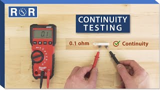 How to do a Continuity Test With a Multimeter  Repair and Replace [upl. by Auberon545]