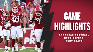 Highlights Arkansas Razorbacks Defeat Kent State  RAZORBACK FOOTBALL [upl. by Emaj]