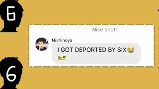 I got deported by six Haikyuu text [upl. by Sissel]