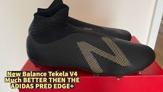 New Balance Tekela V4 Soft Ground Football Boots Unboxing Video  A TOP TOP CONTROL BOOT [upl. by Tann]