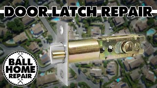 How To Replace a Door Latch  Door Latch Repair Super Easy [upl. by Aikenat]