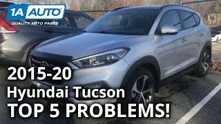 Top 5 Problems Hyundai Tucson SUV 3rd Generation 201520 [upl. by Dnomra]