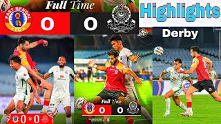 ISL Derby💥 Mohammedan SC vs East Bengal FC 💥 Match Highlights All Goal 0  0 [upl. by Maryanne472]