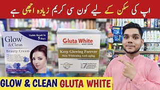 Best Face Whitening Night Cream In Pakistan  Gluta White Cream and Glow and clean beauty cream [upl. by Ahsiel394]