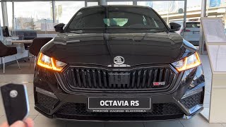 Skoda Octavia RS 2022  matrix LED lights AMBIENT LIGHTS amp digital cockpit [upl. by Lehsar671]