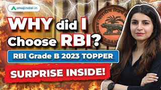 Why Did I Choose RBI  RBI Grade B 2023 Topper  RBI Grade B Preparation Strategy 2024 karnima Maam [upl. by Hasheem440]