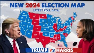 NEW 2024 US Election Map Breaking Down the Latest Poll Data Across All 50 States Trump vs Harris [upl. by Tierell]