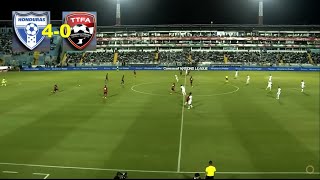 Honduras goleó 40 a Trinidad y Tobago en la Jornada 1 de la Liga de Naciones de la Concacaf [upl. by Dahij881]