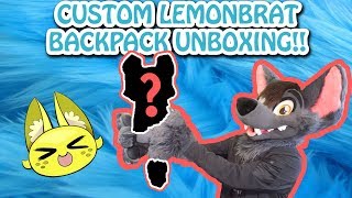 Lemonbrat Custom Fursona Backpack Unboxing [upl. by Pare472]