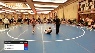 92 Lbs Semifinal  Kamdyn Borrero Bad Karma Wrestling Club Vs Braden Jones Apex Wrestling Academ [upl. by Verdi]