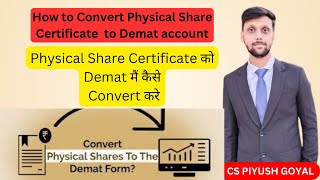 How to convert physical share certificates into demat from  how to dematerialize shares demat [upl. by Nehgaem158]