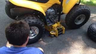 Inland ATV Honda TRX90 Polished Rims Tires Unboxing and Install [upl. by Pricilla]