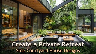 Transform Your Home Stunning Side Courtyard House Design Ideas [upl. by Euqilegna233]