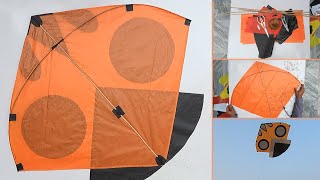 Step By Step Making 1 Tawa Kite and Flying test 28x42 Inches  DIY  Kite Craft  GolgappaY kites [upl. by Orihakat]