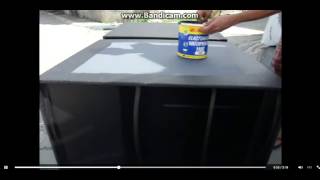 Finishing with black elastomeric paint [upl. by Aned]