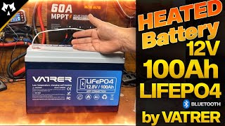 WINTER is Coming 12v 100ah Lifepo4 Battery by Vatrer  Self Heating [upl. by Acimehs]