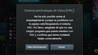 VAC error Dota2 2017 is not sulucion more retard [upl. by Nageet]