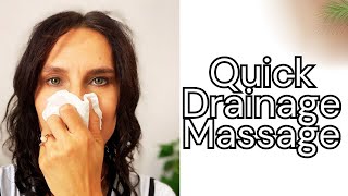 Quick Drainage Massage for a Stuffy Nose Runny Nose and Sinus Congestion [upl. by Feetal]