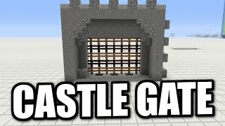 Minecraft Bedrock  COOL CASTLE GATE ðŸ° Portcullis ðŸ° Tutorial  PS4  MCPE  Xbox  WindowsSwitch [upl. by Hogen]