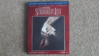 Schindlers List 20th Anniversary Limited Edition BluRay Unboxing [upl. by Nesral]